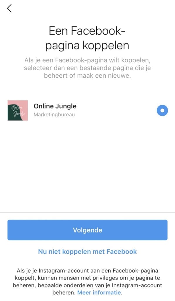 facebook koppelen aan instagram Instagram bedrijfsprofiel aanmaken