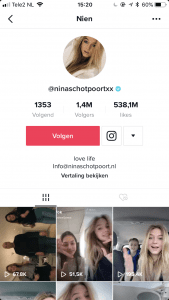 Nina Schotpoort op TikTok