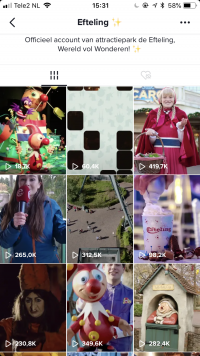 De Efteling op TikTok